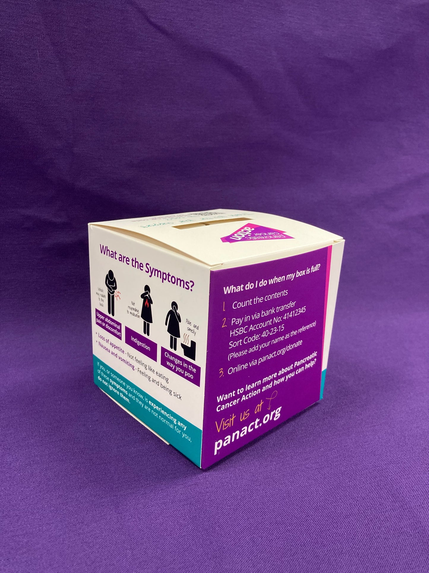 Cardboard Collection Box – Pancreatic Cancer Action Shop